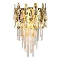 Бра NAVIS 76019/2W GOLD Natali Kovaltseva прозрачный золотой 2 лампы, основание золотое в стиле классический 
